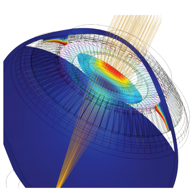 Příklad využití Ray Optics Module