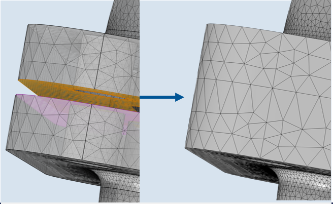 Ukázka operace Mesh Repair