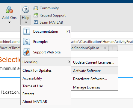 matlab aktivovat software